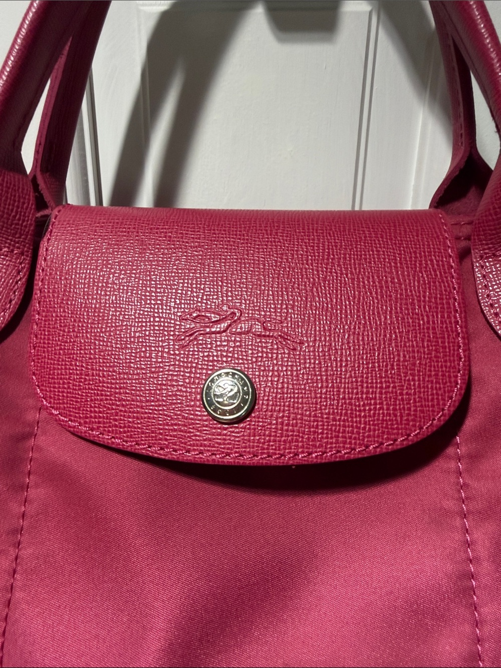 Longchamp Foldable Tote Bag - Raspberry - Picture 3 of 8